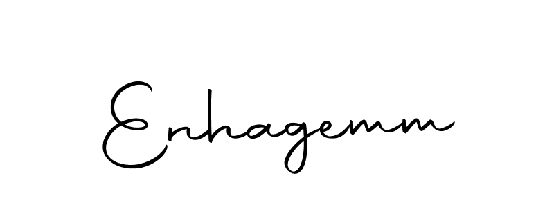 Create a beautiful signature design for name Enhagemm. With this signature (Autography-DOLnW) fonts, you can make a handwritten signature for free. Enhagemm signature style 10 images and pictures png