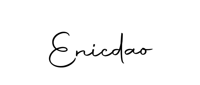 How to make Enicdao signature? Autography-DOLnW is a professional autograph style. Create handwritten signature for Enicdao name. Enicdao signature style 10 images and pictures png
