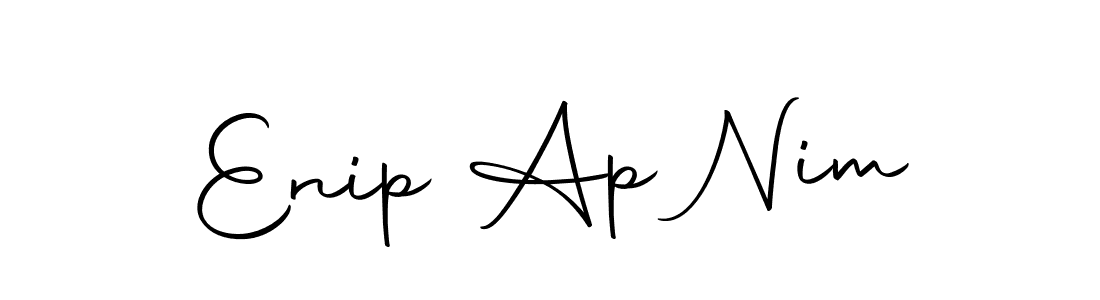 You should practise on your own different ways (Autography-DOLnW) to write your name (Enip Ap Nim) in signature. don't let someone else do it for you. Enip Ap Nim signature style 10 images and pictures png