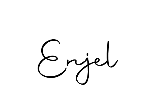 How to make Enjel name signature. Use Autography-DOLnW style for creating short signs online. This is the latest handwritten sign. Enjel signature style 10 images and pictures png