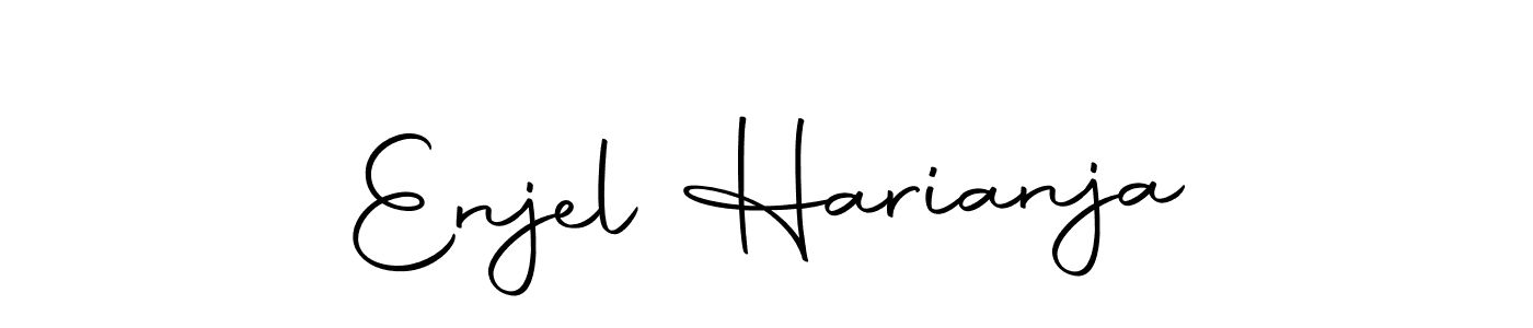 The best way (Autography-DOLnW) to make a short signature is to pick only two or three words in your name. The name Enjel Harianja include a total of six letters. For converting this name. Enjel Harianja signature style 10 images and pictures png