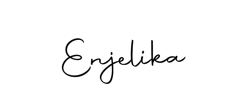 The best way (Autography-DOLnW) to make a short signature is to pick only two or three words in your name. The name Enjelika include a total of six letters. For converting this name. Enjelika signature style 10 images and pictures png
