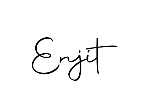 Here are the top 10 professional signature styles for the name Enjit. These are the best autograph styles you can use for your name. Enjit signature style 10 images and pictures png
