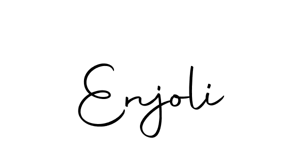Make a beautiful signature design for name Enjoli. With this signature (Autography-DOLnW) style, you can create a handwritten signature for free. Enjoli signature style 10 images and pictures png