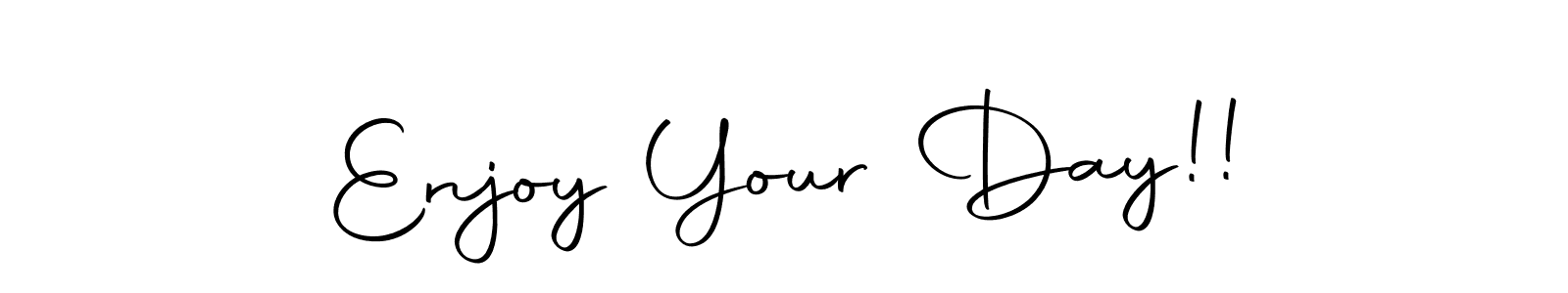 Similarly Autography-DOLnW is the best handwritten signature design. Signature creator online .You can use it as an online autograph creator for name Enjoy Your Day!!. Enjoy Your Day!! signature style 10 images and pictures png