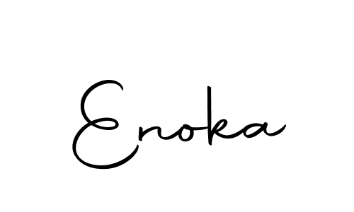 Make a beautiful signature design for name Enoka. With this signature (Autography-DOLnW) style, you can create a handwritten signature for free. Enoka signature style 10 images and pictures png
