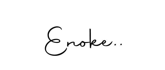 Create a beautiful signature design for name Enoke... With this signature (Autography-DOLnW) fonts, you can make a handwritten signature for free. Enoke.. signature style 10 images and pictures png