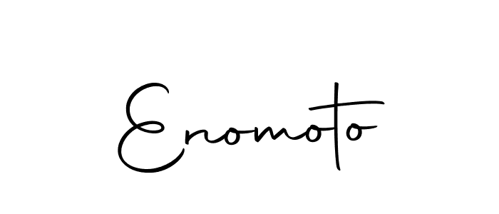 Design your own signature with our free online signature maker. With this signature software, you can create a handwritten (Autography-DOLnW) signature for name Enomoto. Enomoto signature style 10 images and pictures png