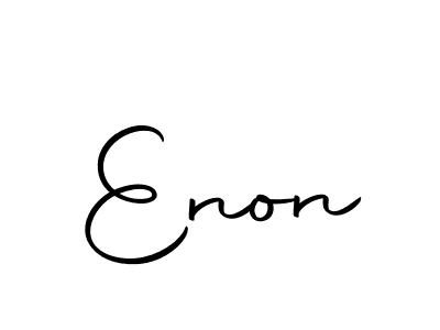 Design your own signature with our free online signature maker. With this signature software, you can create a handwritten (Autography-DOLnW) signature for name Enon. Enon signature style 10 images and pictures png