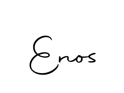 How to make Enos name signature. Use Autography-DOLnW style for creating short signs online. This is the latest handwritten sign. Enos signature style 10 images and pictures png