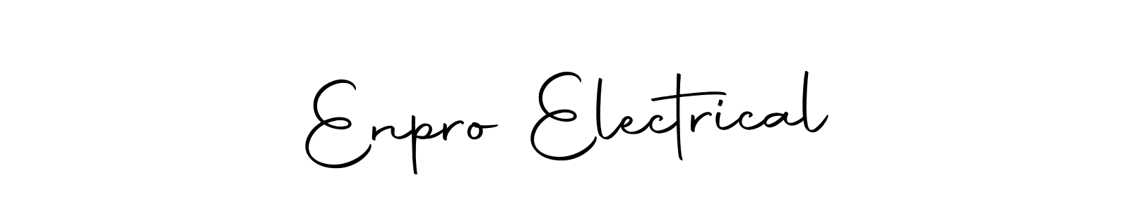 Design your own signature with our free online signature maker. With this signature software, you can create a handwritten (Autography-DOLnW) signature for name Enpro Electrical. Enpro Electrical signature style 10 images and pictures png