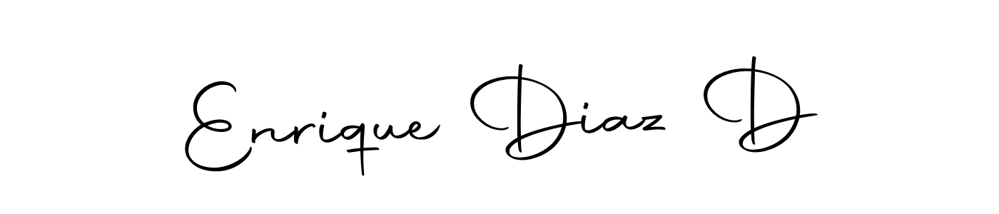 How to make Enrique Diaz D name signature. Use Autography-DOLnW style for creating short signs online. This is the latest handwritten sign. Enrique Diaz D signature style 10 images and pictures png