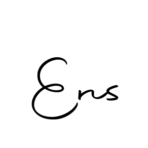 The best way (Autography-DOLnW) to make a short signature is to pick only two or three words in your name. The name Ens include a total of six letters. For converting this name. Ens signature style 10 images and pictures png