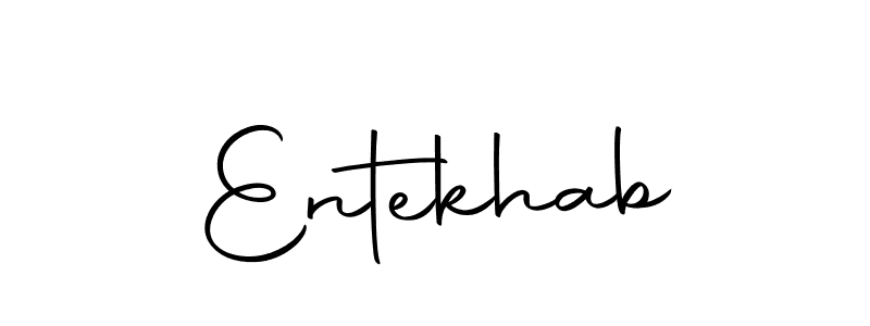 The best way (Autography-DOLnW) to make a short signature is to pick only two or three words in your name. The name Entekhab include a total of six letters. For converting this name. Entekhab signature style 10 images and pictures png