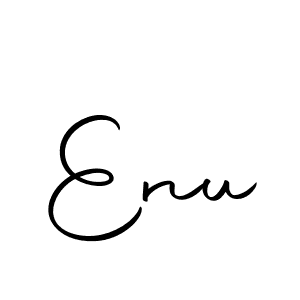 Design your own signature with our free online signature maker. With this signature software, you can create a handwritten (Autography-DOLnW) signature for name Enu. Enu signature style 10 images and pictures png