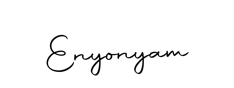 Enyonyam stylish signature style. Best Handwritten Sign (Autography-DOLnW) for my name. Handwritten Signature Collection Ideas for my name Enyonyam. Enyonyam signature style 10 images and pictures png