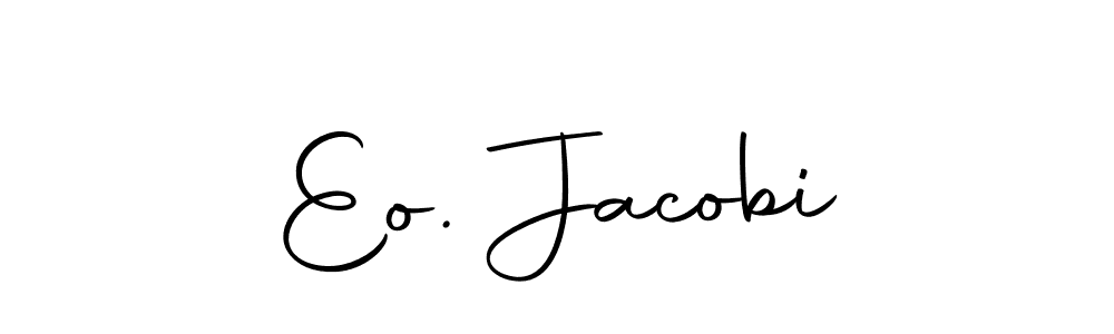 You should practise on your own different ways (Autography-DOLnW) to write your name (Eo. Jacobi) in signature. don't let someone else do it for you. Eo. Jacobi signature style 10 images and pictures png