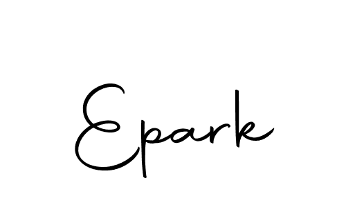 Create a beautiful signature design for name Epark. With this signature (Autography-DOLnW) fonts, you can make a handwritten signature for free. Epark signature style 10 images and pictures png