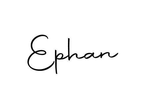 Make a beautiful signature design for name Ephan. With this signature (Autography-DOLnW) style, you can create a handwritten signature for free. Ephan signature style 10 images and pictures png