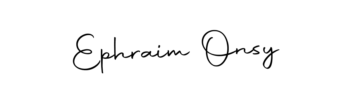 Make a beautiful signature design for name Ephraim Onsy. Use this online signature maker to create a handwritten signature for free. Ephraim Onsy signature style 10 images and pictures png