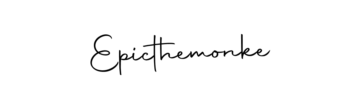 How to make Epicthemonke signature? Autography-DOLnW is a professional autograph style. Create handwritten signature for Epicthemonke name. Epicthemonke signature style 10 images and pictures png