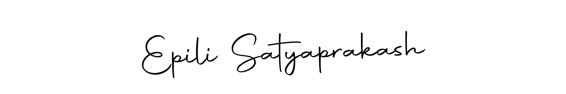 Create a beautiful signature design for name Epili Satyaprakash. With this signature (Autography-DOLnW) fonts, you can make a handwritten signature for free. Epili Satyaprakash signature style 10 images and pictures png