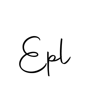 The best way (Autography-DOLnW) to make a short signature is to pick only two or three words in your name. The name Epl include a total of six letters. For converting this name. Epl signature style 10 images and pictures png