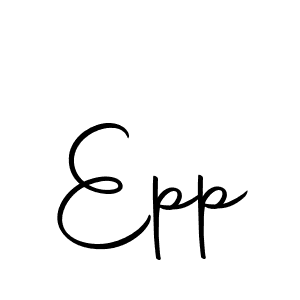 Design your own signature with our free online signature maker. With this signature software, you can create a handwritten (Autography-DOLnW) signature for name Epp. Epp signature style 10 images and pictures png