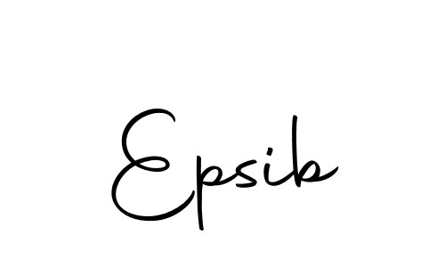 Use a signature maker to create a handwritten signature online. With this signature software, you can design (Autography-DOLnW) your own signature for name Epsib. Epsib signature style 10 images and pictures png