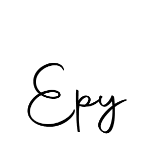 How to make Epy signature? Autography-DOLnW is a professional autograph style. Create handwritten signature for Epy name. Epy signature style 10 images and pictures png