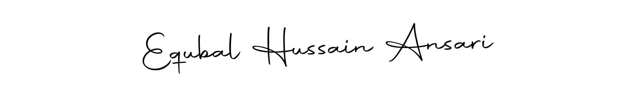You can use this online signature creator to create a handwritten signature for the name Equbal Hussain Ansari. This is the best online autograph maker. Equbal Hussain Ansari signature style 10 images and pictures png