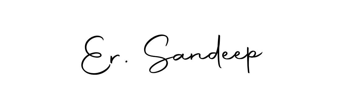 Create a beautiful signature design for name Er. Sandeep. With this signature (Autography-DOLnW) fonts, you can make a handwritten signature for free. Er. Sandeep signature style 10 images and pictures png