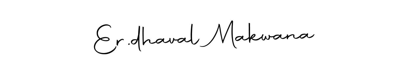 Use a signature maker to create a handwritten signature online. With this signature software, you can design (Autography-DOLnW) your own signature for name Er.dhaval Makwana. Er.dhaval Makwana signature style 10 images and pictures png
