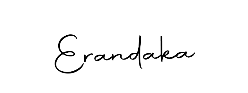 Use a signature maker to create a handwritten signature online. With this signature software, you can design (Autography-DOLnW) your own signature for name Erandaka. Erandaka signature style 10 images and pictures png