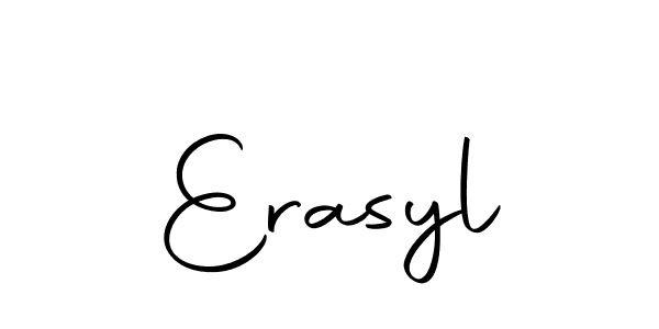 Design your own signature with our free online signature maker. With this signature software, you can create a handwritten (Autography-DOLnW) signature for name Erasyl. Erasyl signature style 10 images and pictures png