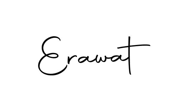 You should practise on your own different ways (Autography-DOLnW) to write your name (Erawat) in signature. don't let someone else do it for you. Erawat signature style 10 images and pictures png