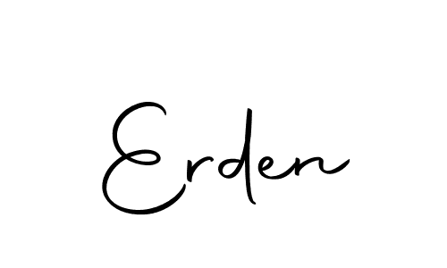 How to make Erden name signature. Use Autography-DOLnW style for creating short signs online. This is the latest handwritten sign. Erden signature style 10 images and pictures png