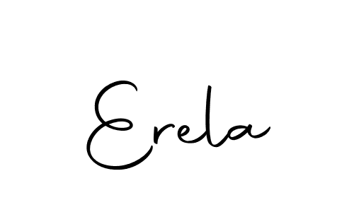 You should practise on your own different ways (Autography-DOLnW) to write your name (Erela) in signature. don't let someone else do it for you. Erela signature style 10 images and pictures png