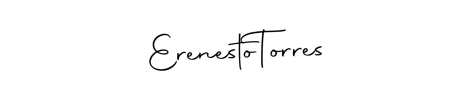 Make a short Erenesto  Torres signature style. Manage your documents anywhere anytime using Autography-DOLnW. Create and add eSignatures, submit forms, share and send files easily. Erenesto  Torres signature style 10 images and pictures png