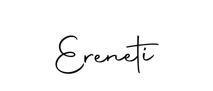 Use a signature maker to create a handwritten signature online. With this signature software, you can design (Autography-DOLnW) your own signature for name Ereneti. Ereneti signature style 10 images and pictures png