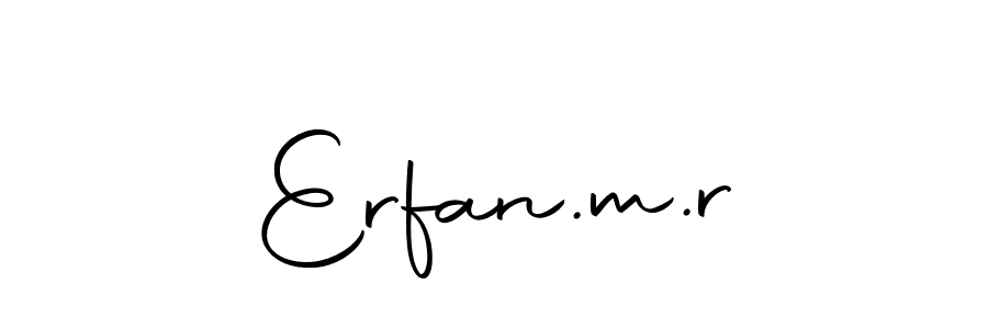 Make a beautiful signature design for name Erfan.m.r. With this signature (Autography-DOLnW) style, you can create a handwritten signature for free. Erfan.m.r signature style 10 images and pictures png