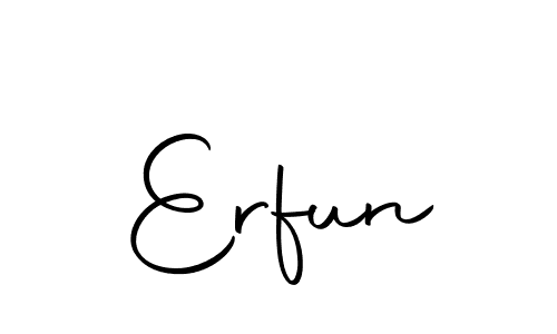 Create a beautiful signature design for name Erfun. With this signature (Autography-DOLnW) fonts, you can make a handwritten signature for free. Erfun signature style 10 images and pictures png