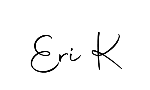 The best way (Autography-DOLnW) to make a short signature is to pick only two or three words in your name. The name Eri K include a total of six letters. For converting this name. Eri K signature style 10 images and pictures png