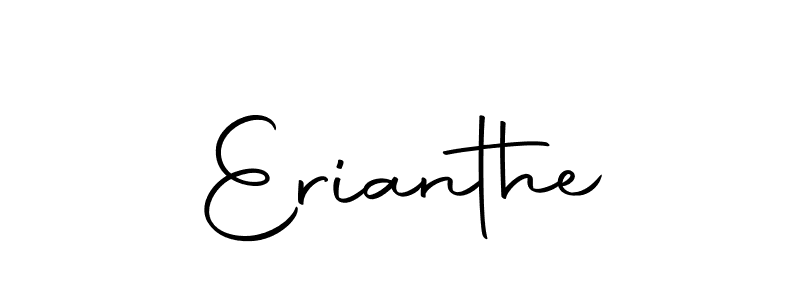 Use a signature maker to create a handwritten signature online. With this signature software, you can design (Autography-DOLnW) your own signature for name Erianthe. Erianthe signature style 10 images and pictures png