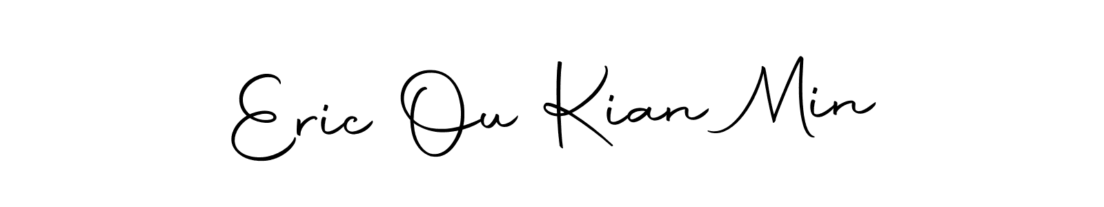 You can use this online signature creator to create a handwritten signature for the name Eric Ou Kian Min. This is the best online autograph maker. Eric Ou Kian Min signature style 10 images and pictures png