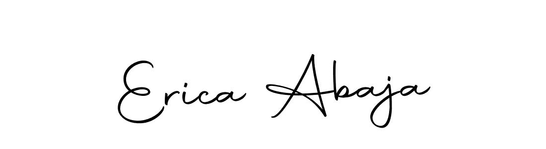 Create a beautiful signature design for name Erica Abaja. With this signature (Autography-DOLnW) fonts, you can make a handwritten signature for free. Erica Abaja signature style 10 images and pictures png