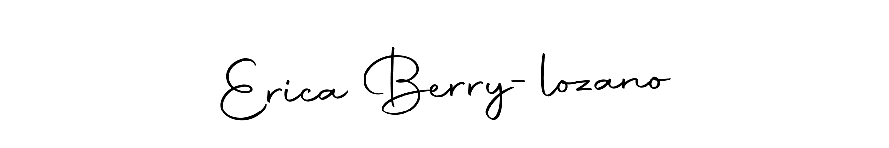 Use a signature maker to create a handwritten signature online. With this signature software, you can design (Autography-DOLnW) your own signature for name Erica Berry-lozano. Erica Berry-lozano signature style 10 images and pictures png