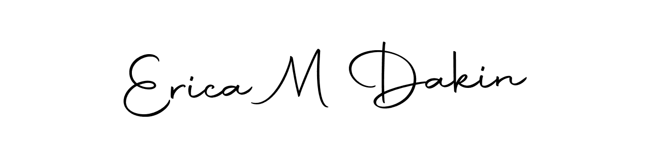 This is the best signature style for the Erica M Dakin name. Also you like these signature font (Autography-DOLnW). Mix name signature. Erica M Dakin signature style 10 images and pictures png