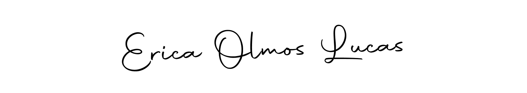 You can use this online signature creator to create a handwritten signature for the name Erica Olmos Lucas. This is the best online autograph maker. Erica Olmos Lucas signature style 10 images and pictures png
