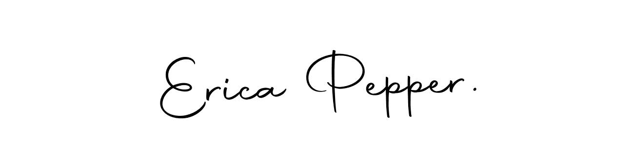 Make a beautiful signature design for name Erica Pepper.. Use this online signature maker to create a handwritten signature for free. Erica Pepper. signature style 10 images and pictures png